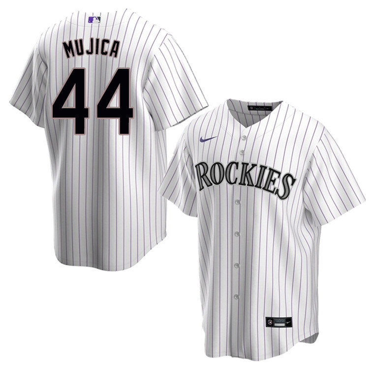 Nike Men #44 Jose Mujica Colorado Rockies Baseball Jerseys Sale-White